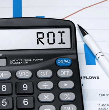 Calculator Showing ROI of automating marketing tasks